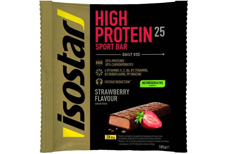 Isostar Barres High Protein 25 - Fraise 