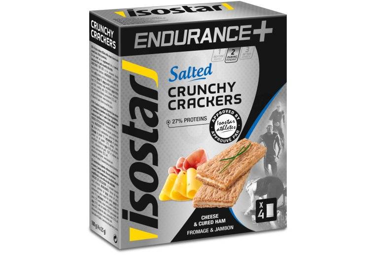 Isostar Crunchy Crackers Endurance+ - Jambon Fromage 