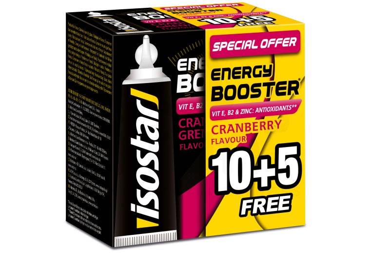 Isostar Gel Energy Booster 10+5 - Cranberry 