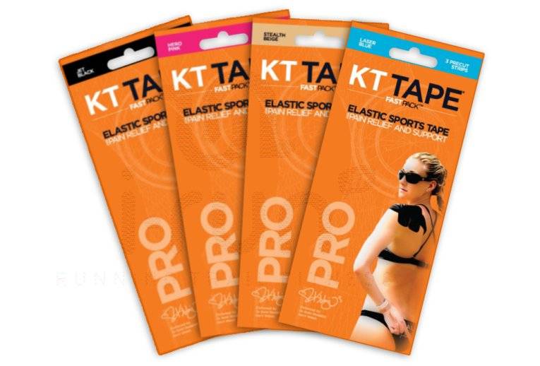 KT Tape Pack de 4 Fast Pack 3 bandes Synthetic Pro 