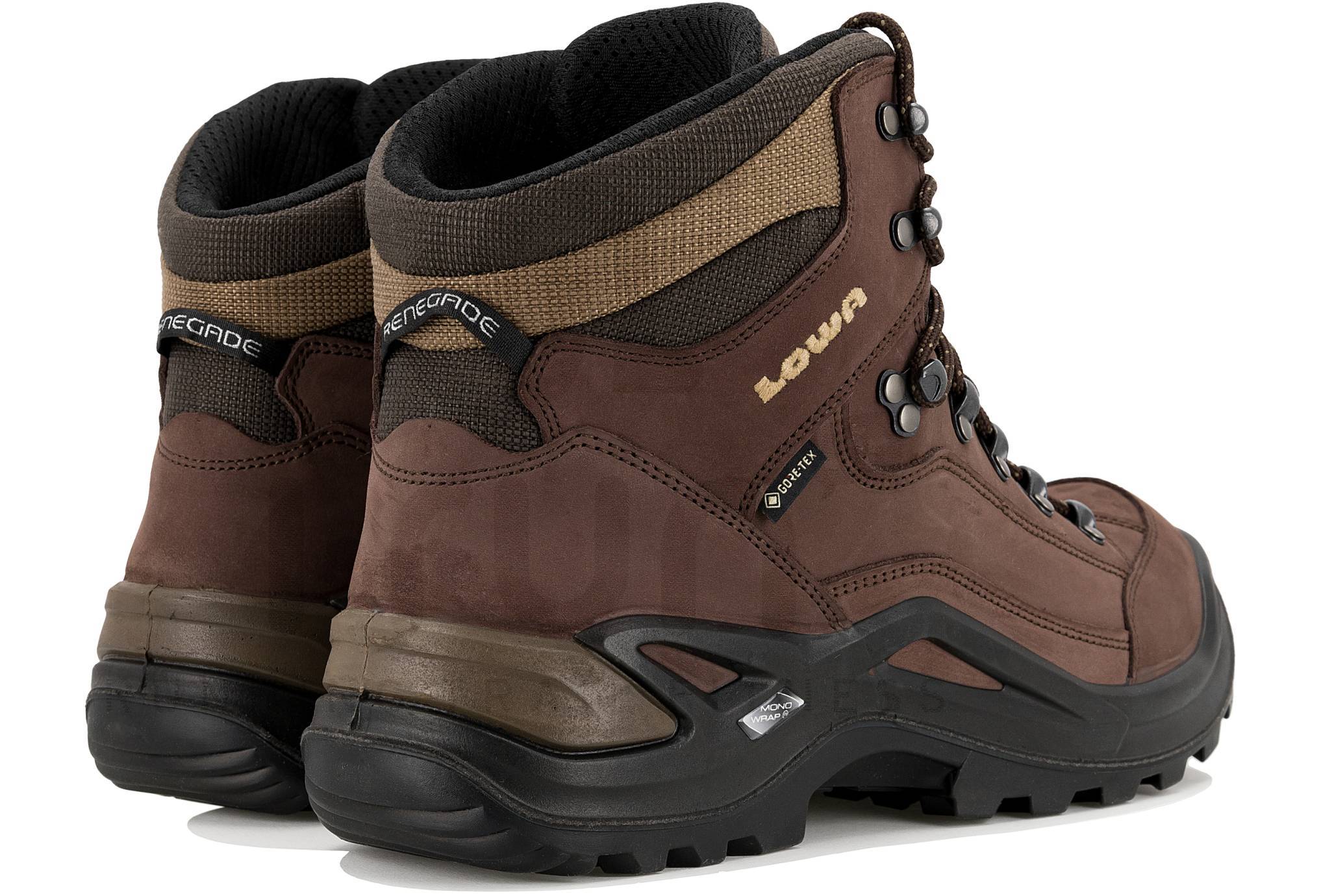 Lowa Renegade GTX MID - Chaussures De Randonnée Imperméables En Cuir Nubuck - Coloris Espresso