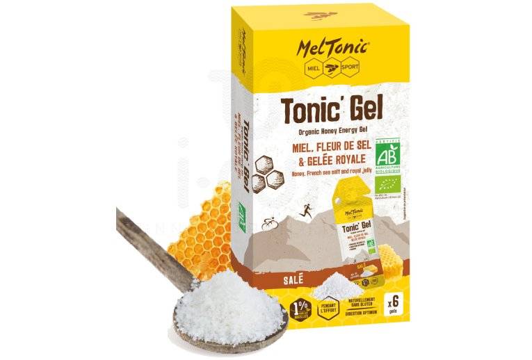 MelTonic Etui Tonic'Gel Sal� BIO - Miel Fleur de sel Gel�e royale - 6 gels 