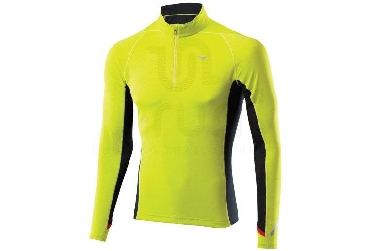 Mizuno Tee-Shirt L/S Breath Thermo 1/2 Zip M 