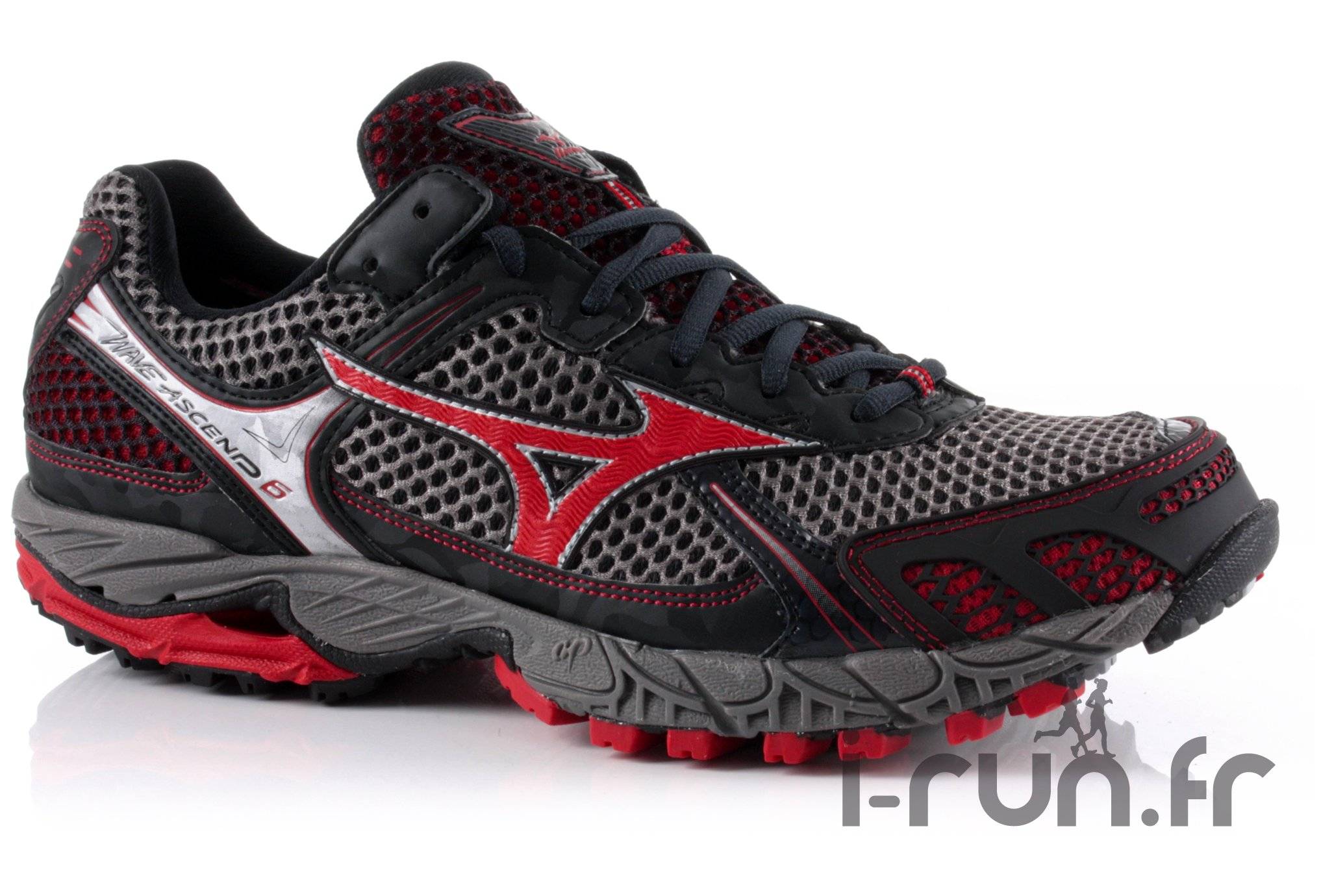 Mizuno Wave Ascend 6 Homme Grise et Rouge homme pas cher 8KN 17261