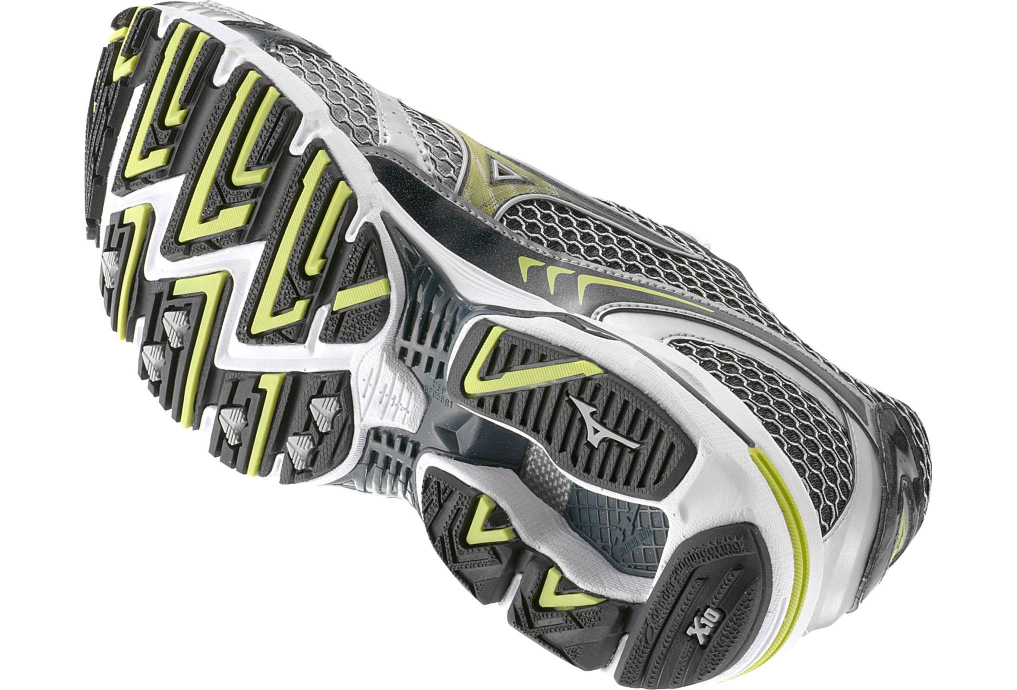 Mizuno Wave rider 13 homme pas cher 00256 lime punch