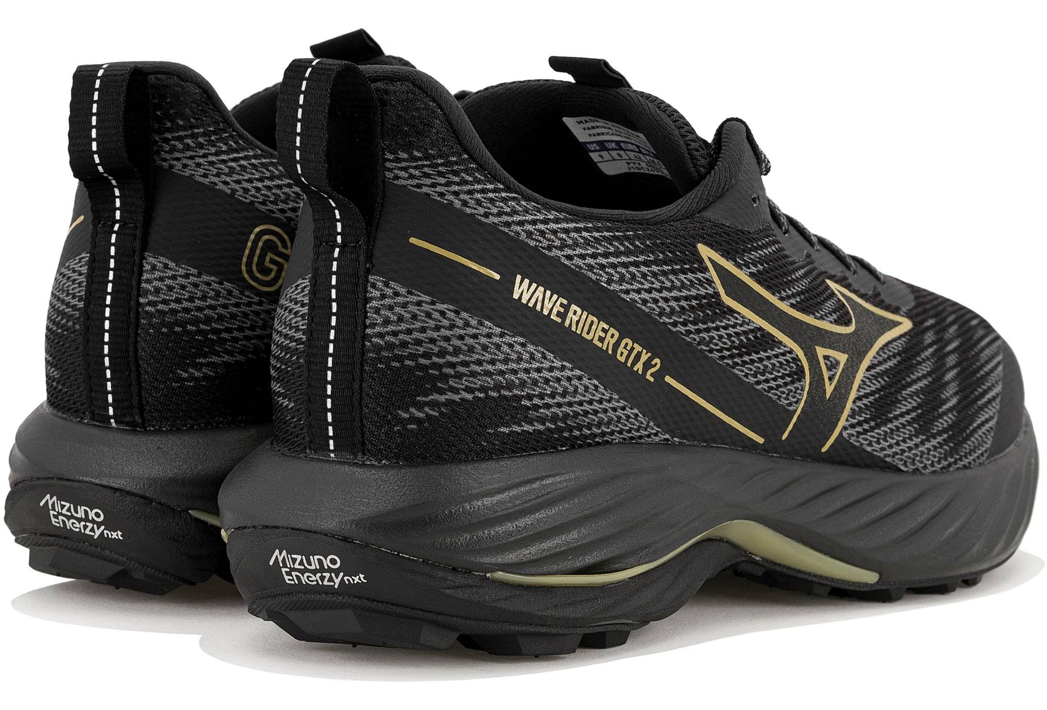 Mizuno wave rider 22 noir gold best sale