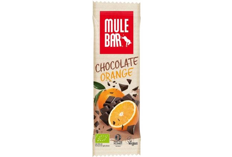 Mulebar Barre nergtique Bio Vegan - Chocolat/Orange 