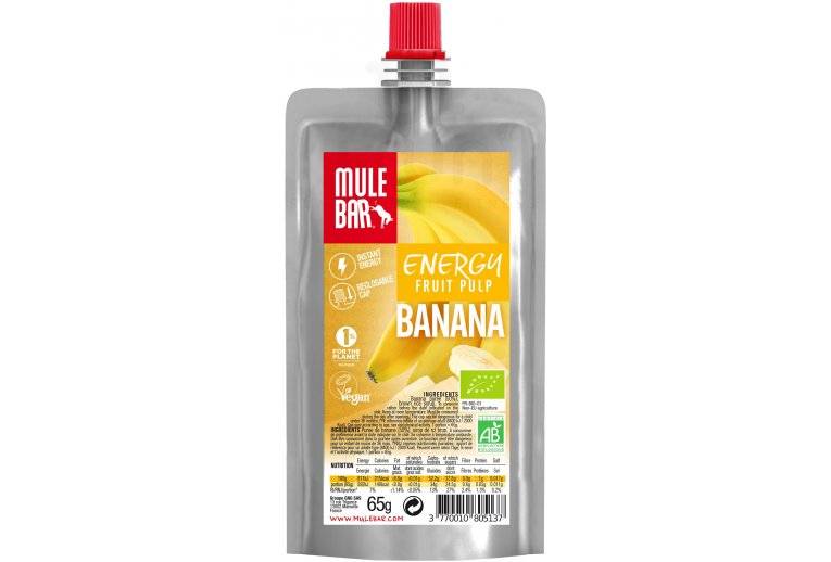 Mulebar Pulpe de fruits Bio & Vegan - Banane 