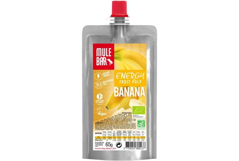 Mulebar Pulpe de fruits Bio & Vegan - Banane 