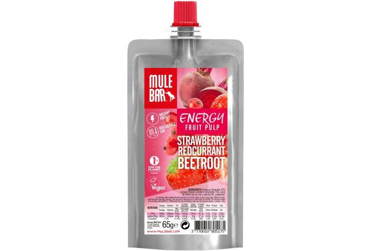 Mulebar Pulpe de fruits Vegan - Fraise/Groseille/Betterave 