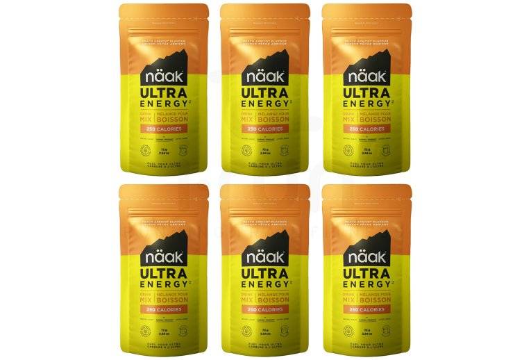 Naak Ultra Energy - 72 g - 6 sachets pche abricot