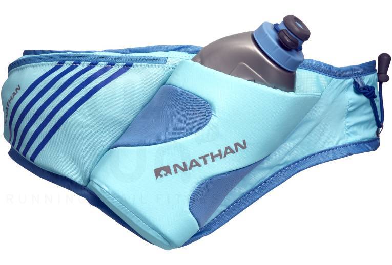 Nathan Ceinture Porte-bidon Elite 1 – 650 ML, Gris Et Jaune, Légère, Poche Zippée, Tour De Taille Ajustable
