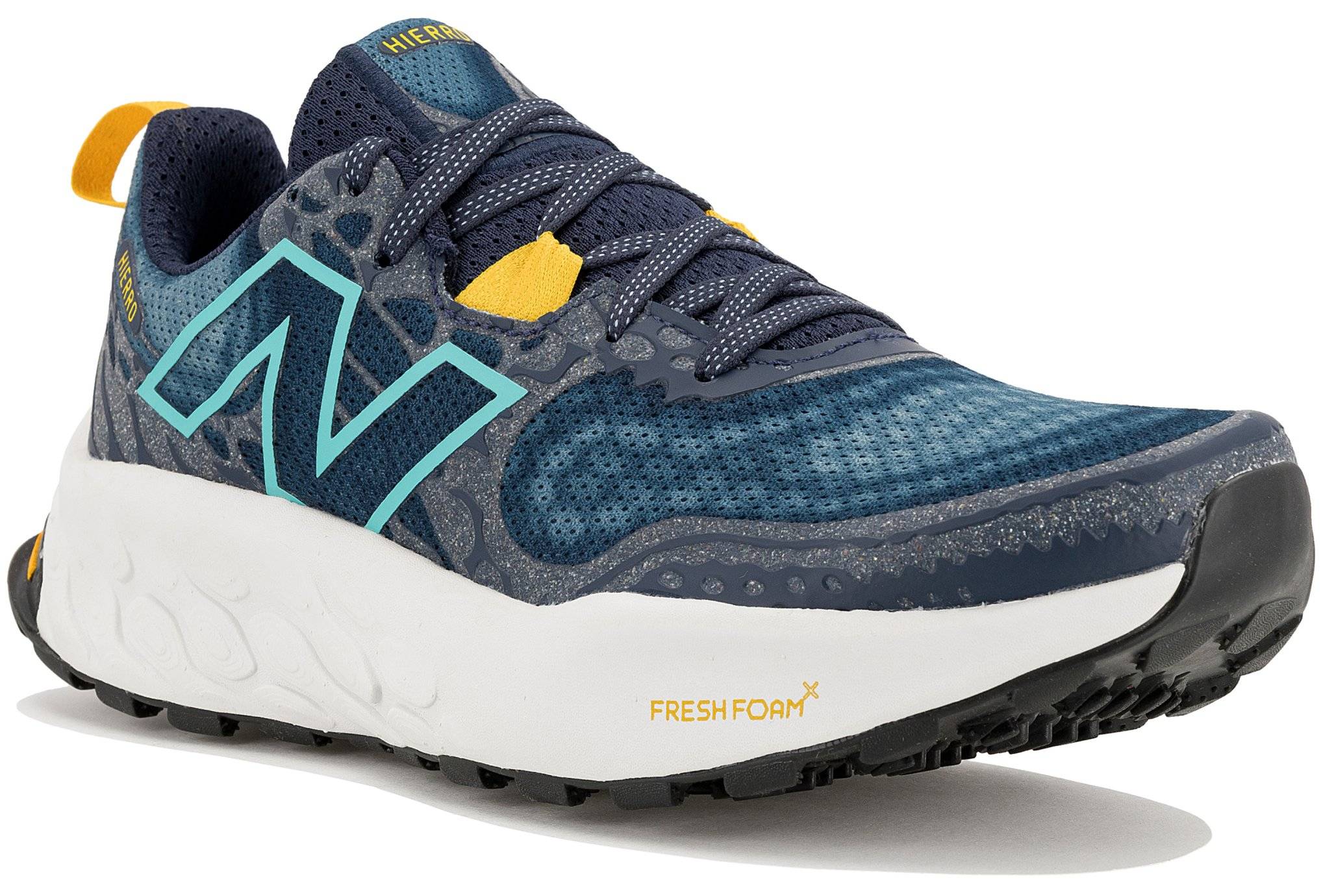 Chaussures new balance fresh foam hierro v3 gris foncé jaune hotsell