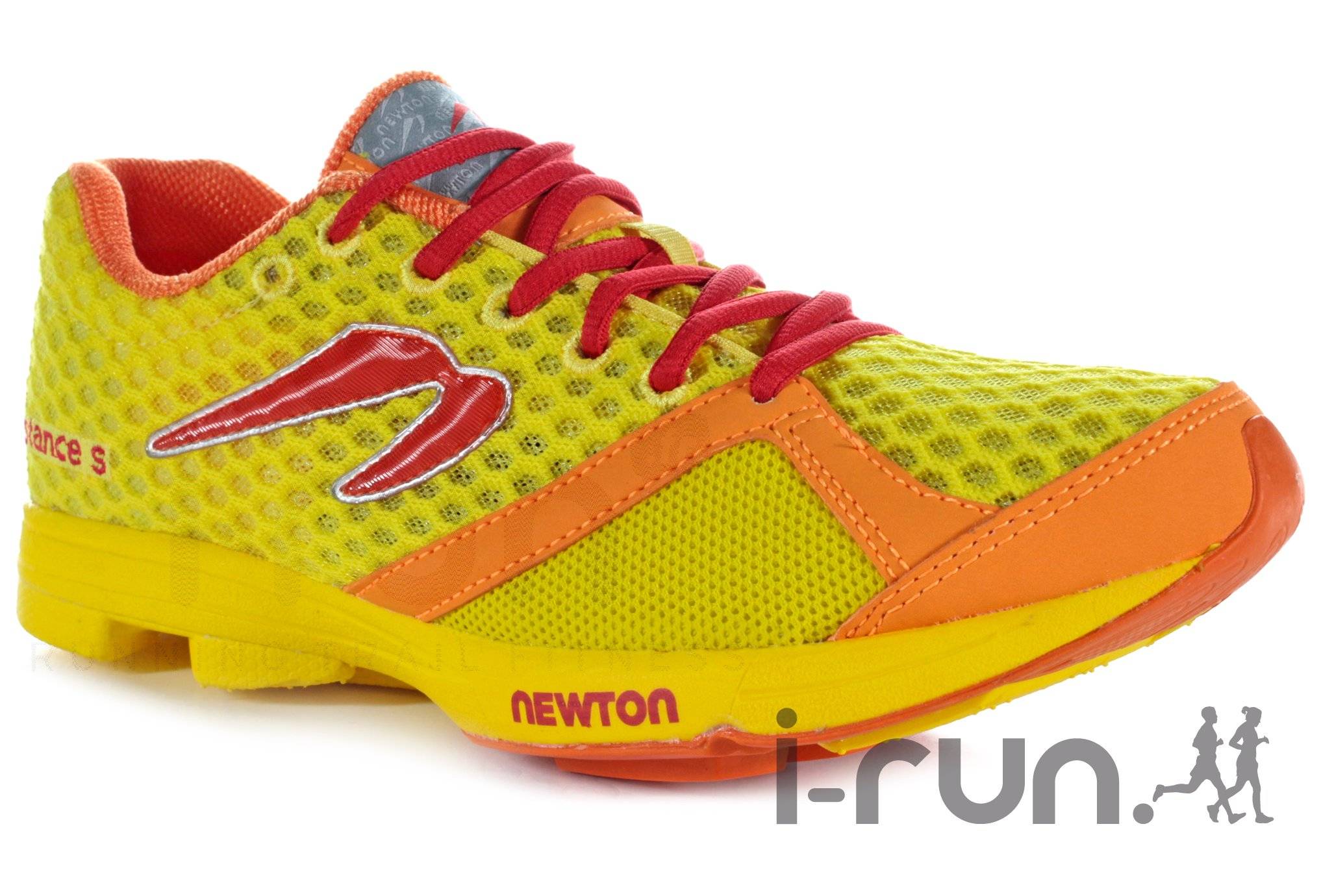 Chaussures De Course NEWTON Distance U Femme – Taille US 7 / EU 38, Rose/jaune, Très Bon état