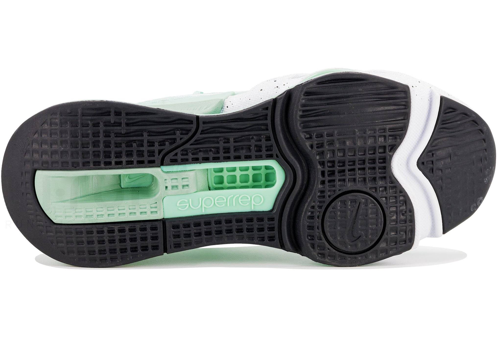 nike training air zoom superrep trainers in grey