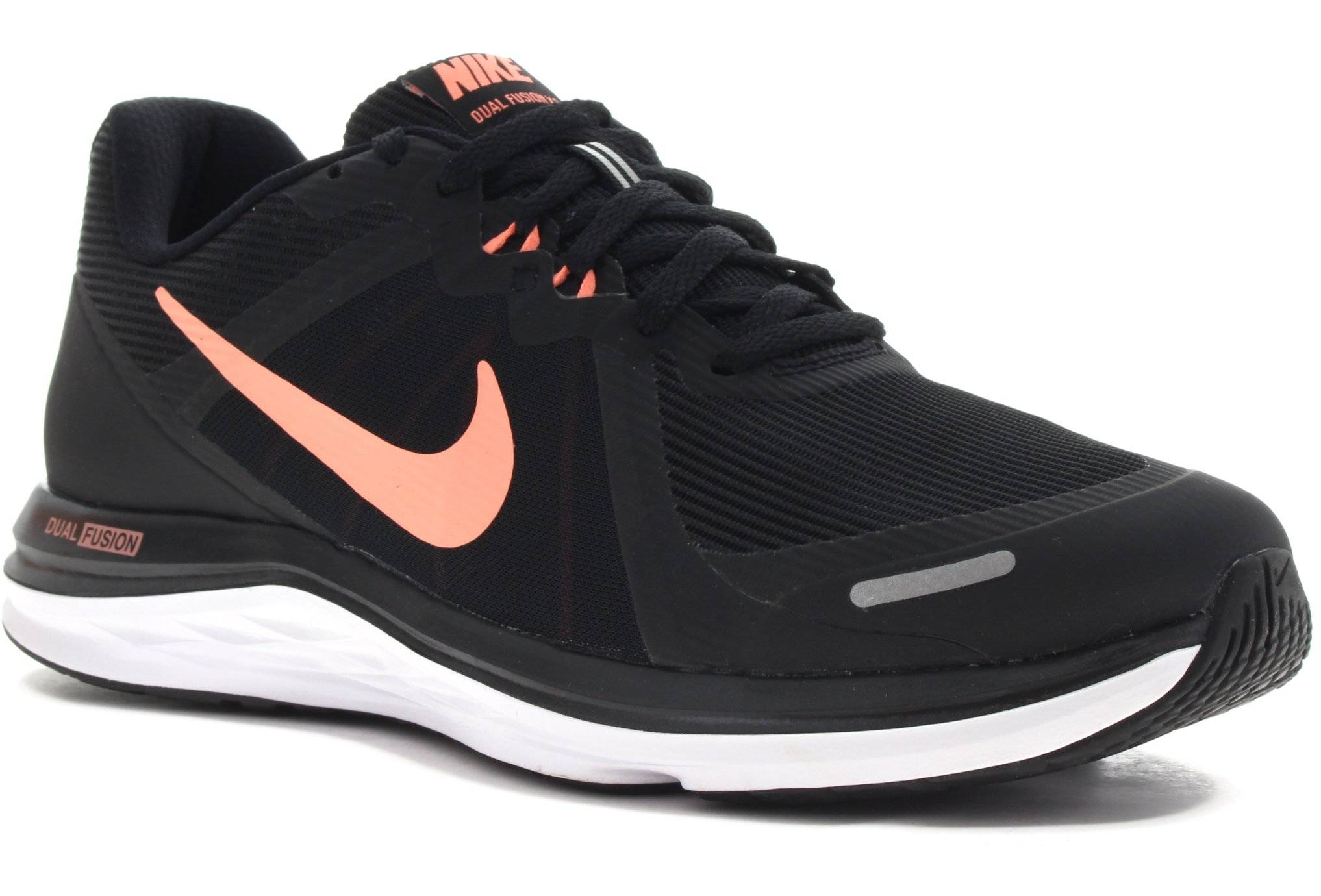 Nike dual fusion femme noir et rose best sale