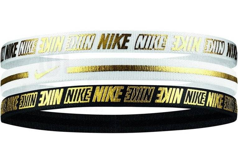 Nike Elastiques Hairband Metallic 2.0 x3 
