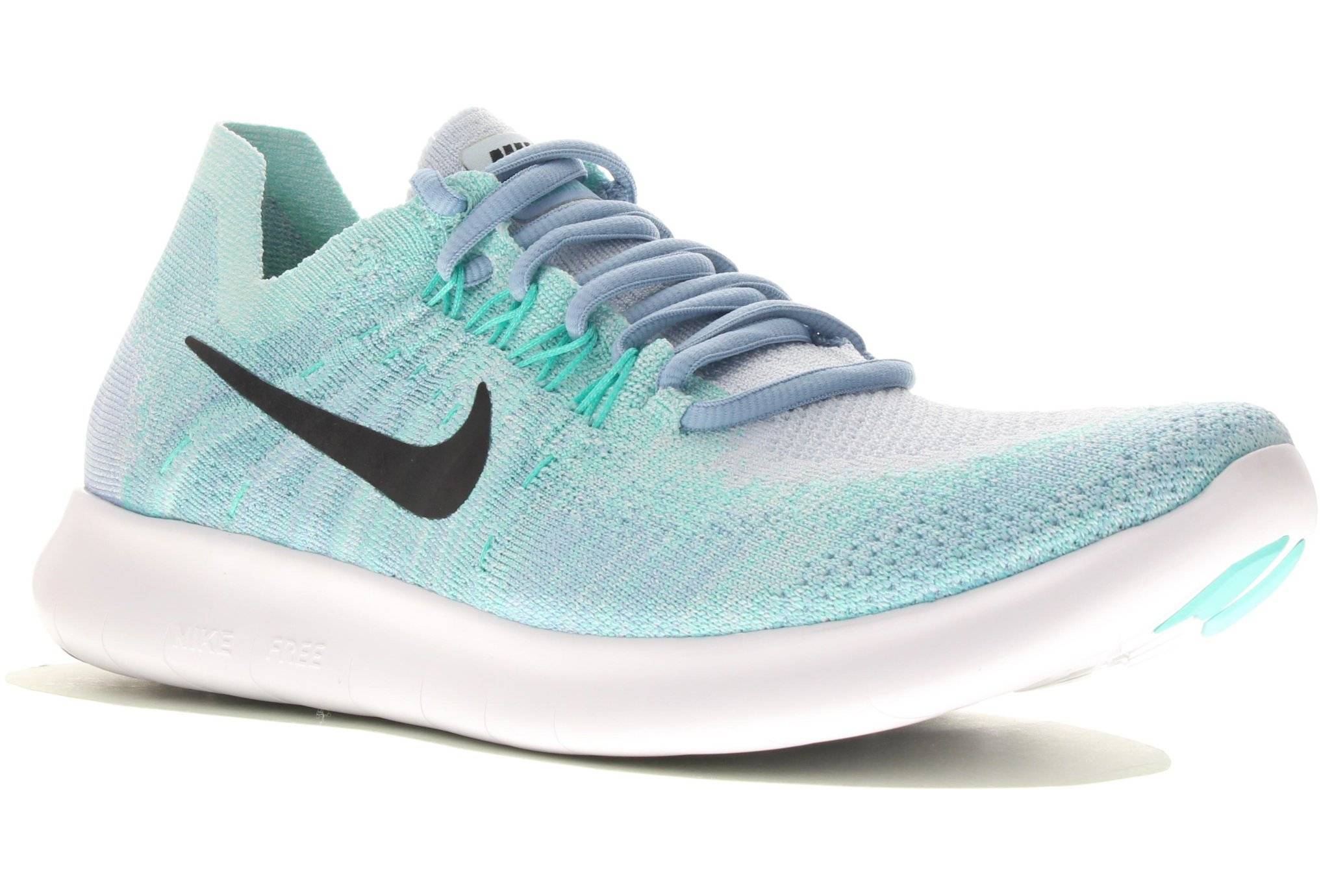 Nike free rn flyknit femme gris online