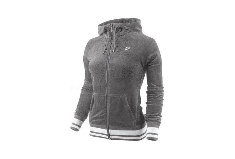 Nike Jacket Velour Sunday W Grise 