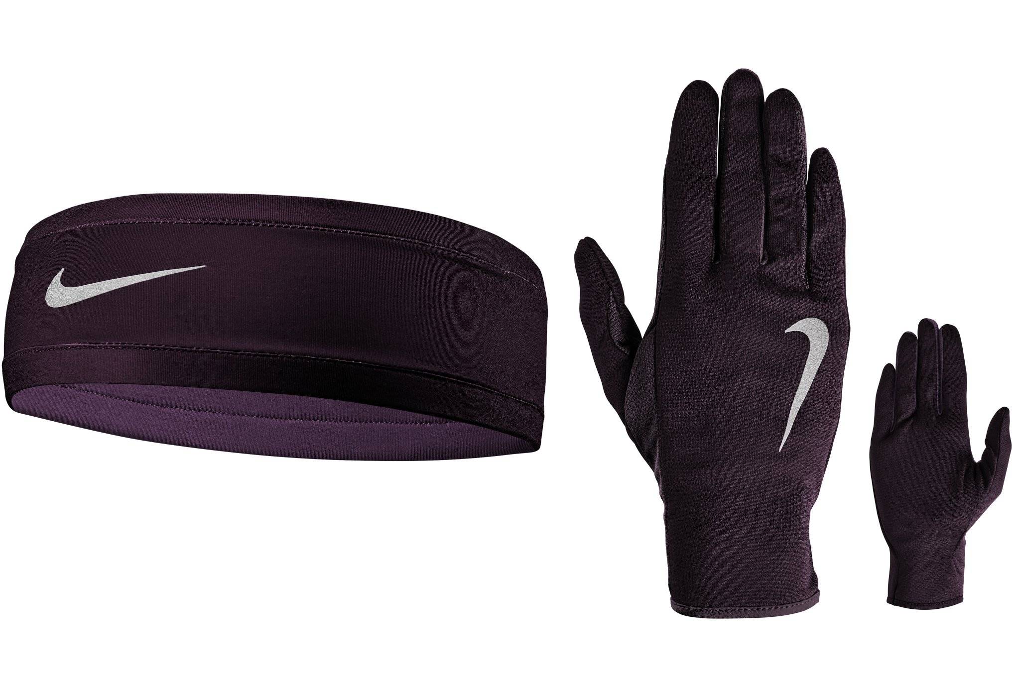 womens essential running headband and glove set