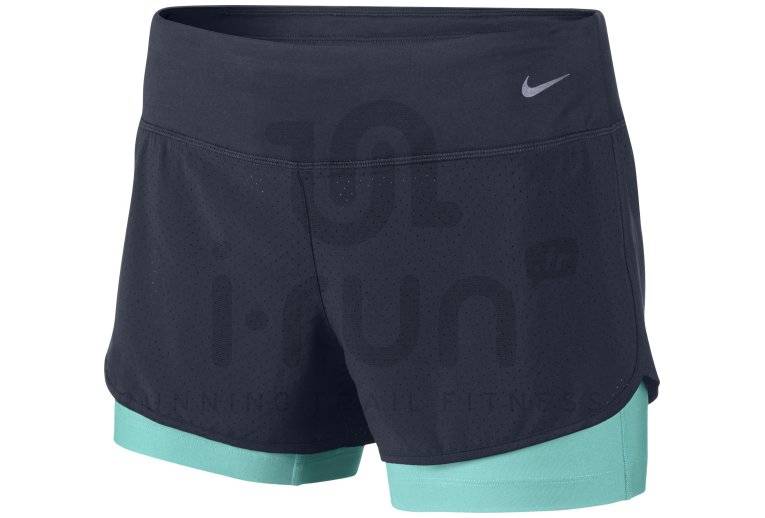 Nike Short Rival Perforated 2en1 W femme pas cher 645468 451