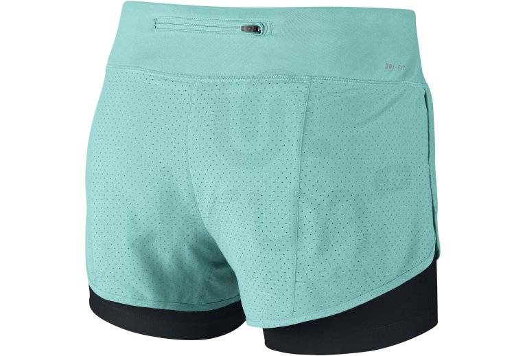 Nike Short Rival Perforated 2en1 W femme pas cher 645468 467