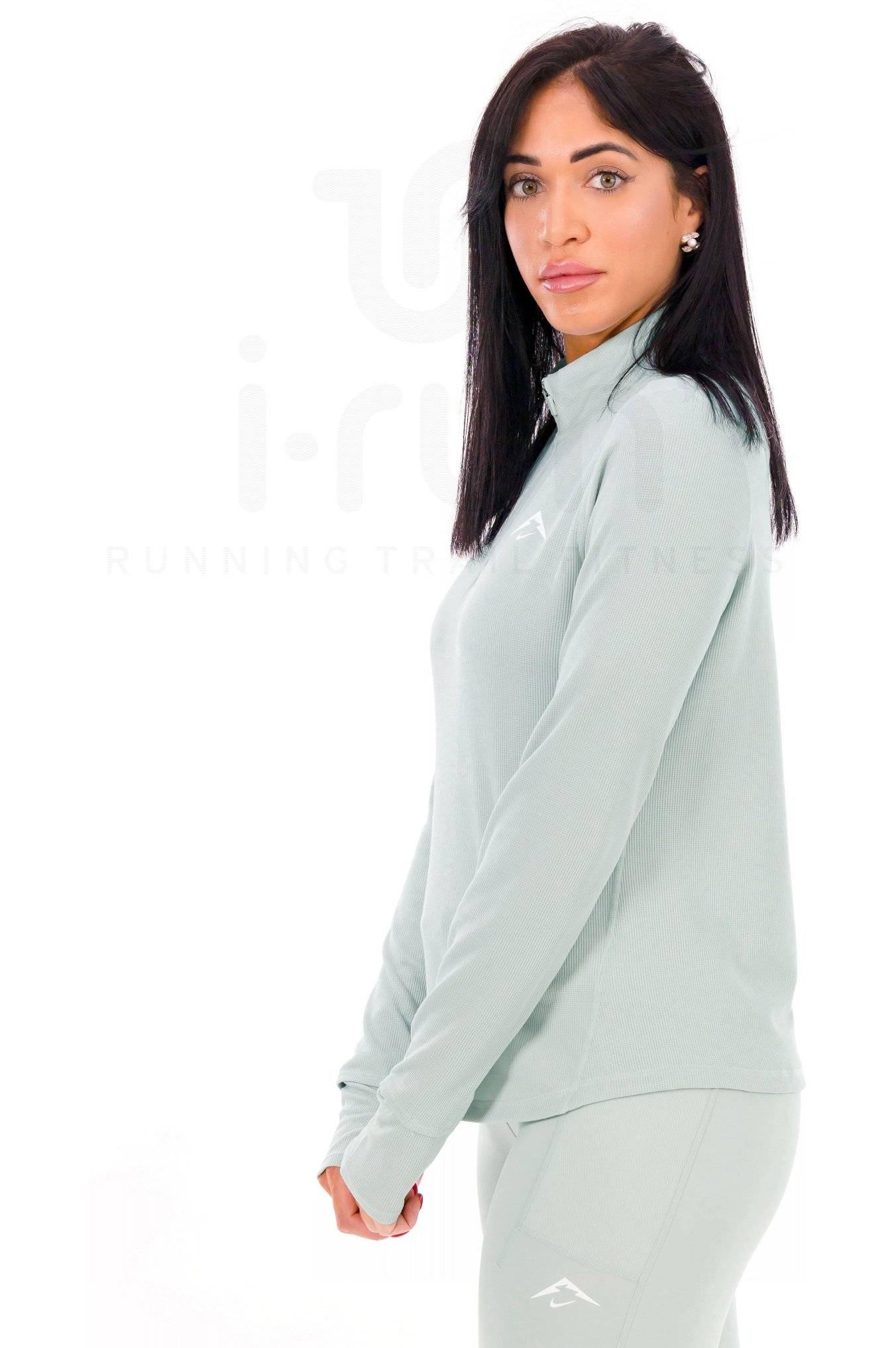Haut Sportif Femme Manches Longues 1/4 Zip - Tailored Sportsman - Taille S - Tutti Fruiti