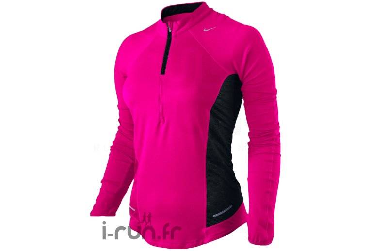 Nike TS 1/2 Zip ML Rose W 