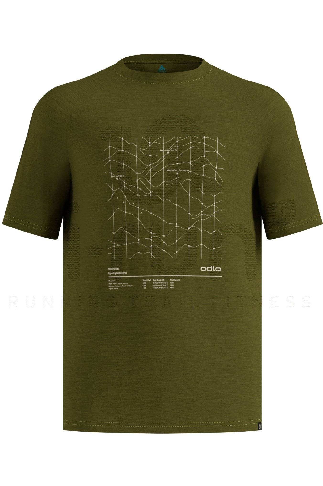 Odlo Ascent Merino Tencel Hyper Mapping 