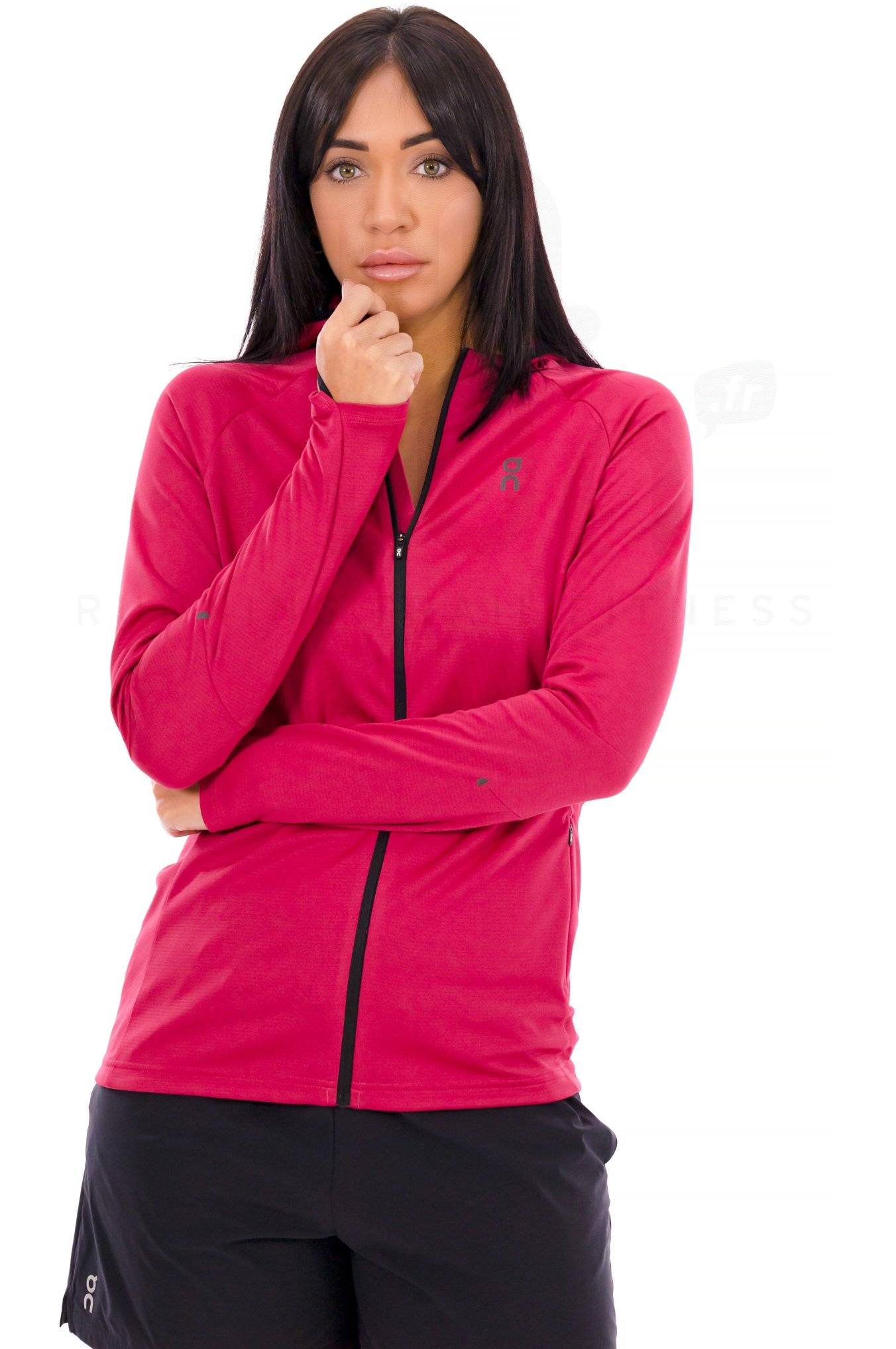 Veste Polaire REI Femme - Rouge - Taille S - Capuche Légère Avec Poches Zippées