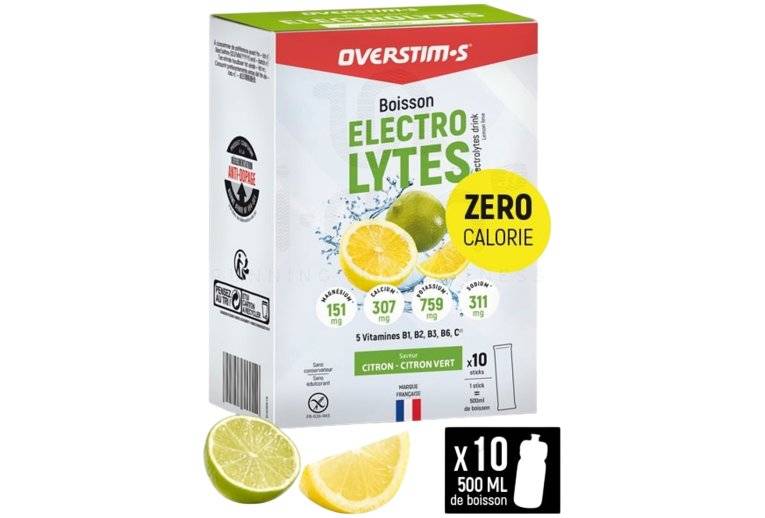 OVERSTIMS Boisson �lectrolytes 80 g - Citron - Citron Vert