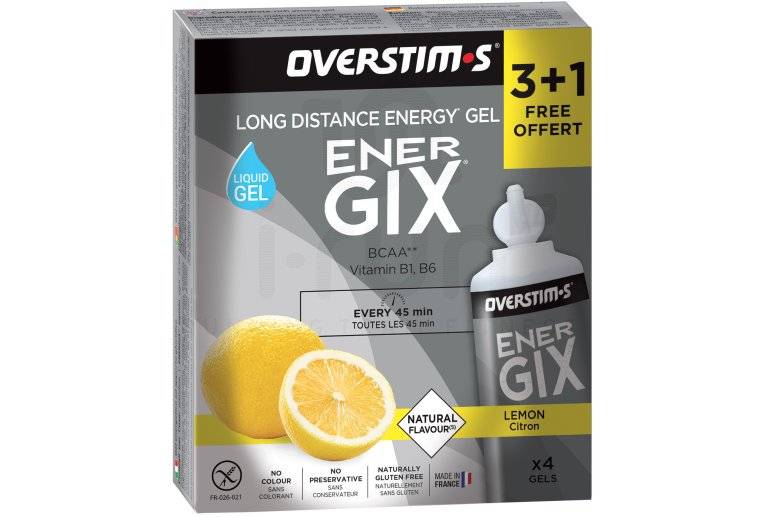 OVERSTIMS �tui Gels Endurance Energix Liquide 3+1 - citron 