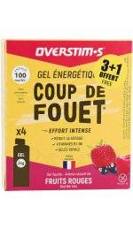 OVERSTIMS tui Gels Energie Instantane Coup de Fouet 3+1 - Fruits rouges