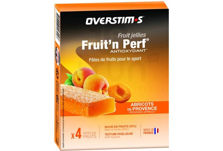OVERSTIMS tuis 4 barres Fruit'n Perf antioxydant - Abricots de Provence 