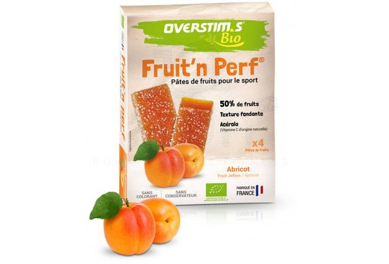 OVERSTIMS tuis 4 barres Fruit'n Perf Bio - Abricot 