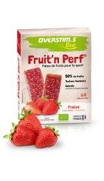 OVERSTIMS Étuis 4 barres Fruit'n Perf Bio - Fraise