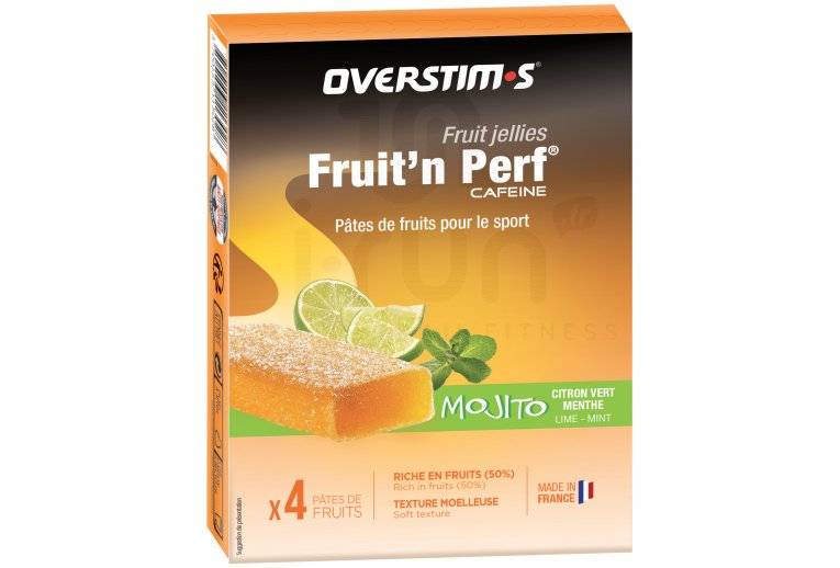 OVERSTIMS �tuis 4 barres Fruit'n Perf Caf�ine - Mojito 