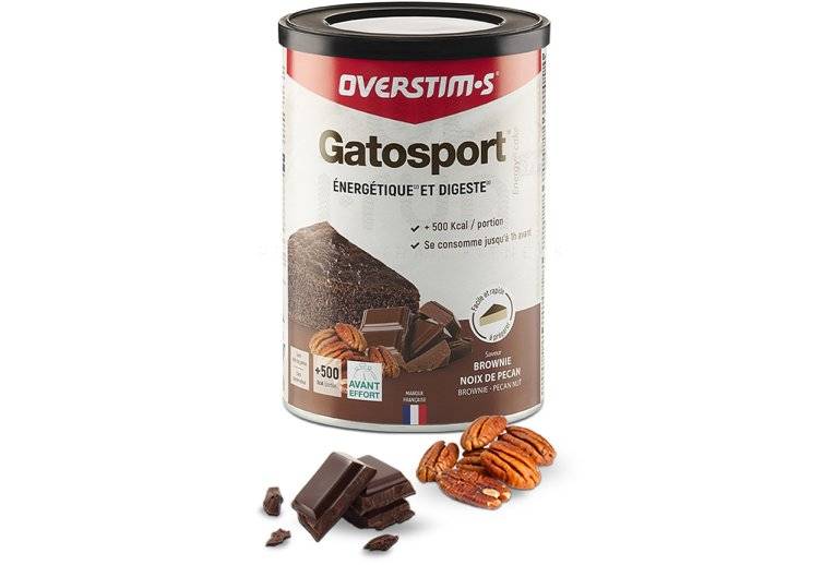 OVERSTIMS Gatosport 400 g - Brownie/noix de pcan 