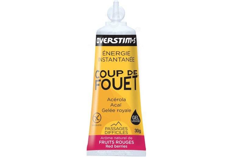 OVERSTIMS Gel �nergie Instantan�e Coup de Fouet - Fruits rouges 