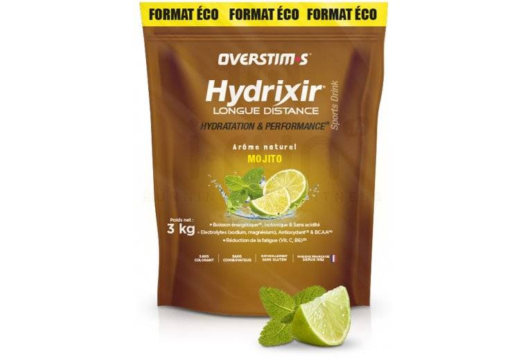 OVERSTIMS Hydrixir 600 g + 20% gratuit - Citron/citron vert 
