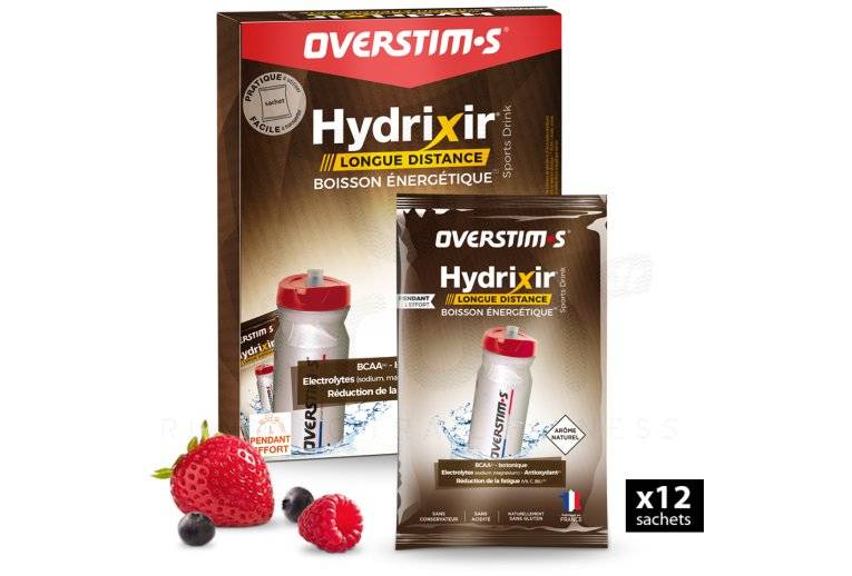 OVERSTIMS Hydrixir Longue Distance 12 sachets - Fruits rouges 