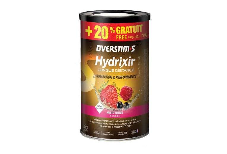 OVERSTIMS Hydrixir Longue Distance 600g + 20% gratuit - Fruits rouges 