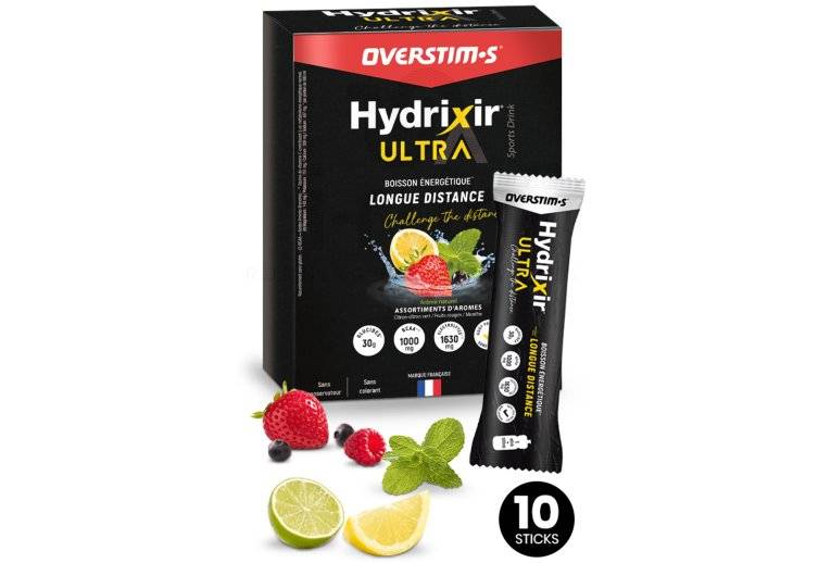 OVERSTIMS Hydrixir Ultra - 10 sticks Citron - citron vert - fruits rouges - menthe