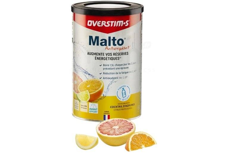 OVERSTIMS Malto Antioxydant 450 g - Cocktail d'agrumes 