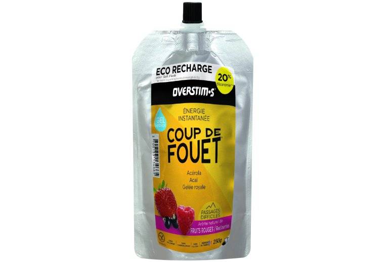 OVERSTIMS Recharge �co Gel �nergie instantan�e Coup de fouet 250 g - Fruits rouges 