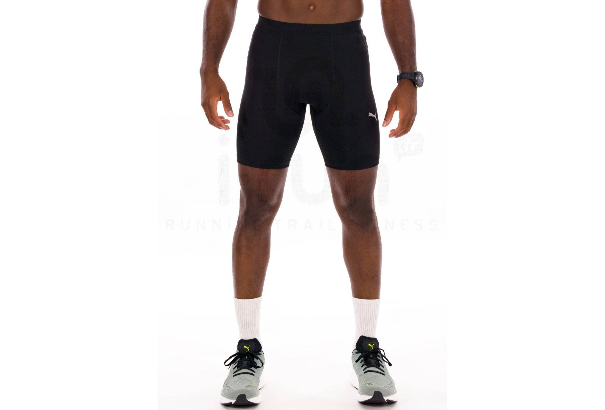 Short De Course BROOKS Source 9" Homme - Coupe Semi-Compressive - Noir - Taille 35 - Pour Entraînement Et Running - Confort Et Liberté De Mouvement