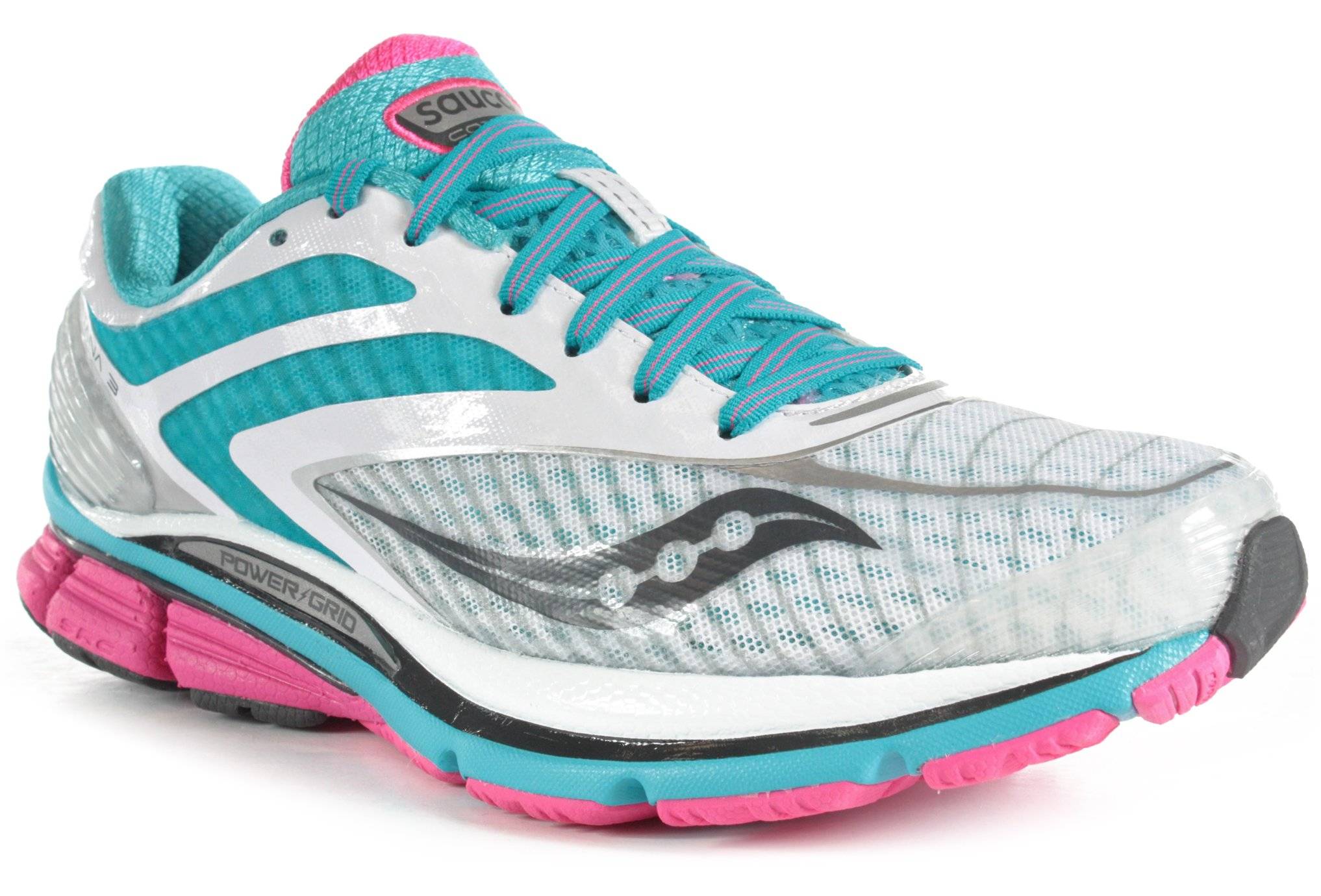 Saucony Cortana W femme pas cher 10199-2 WHT/BLU/PNK