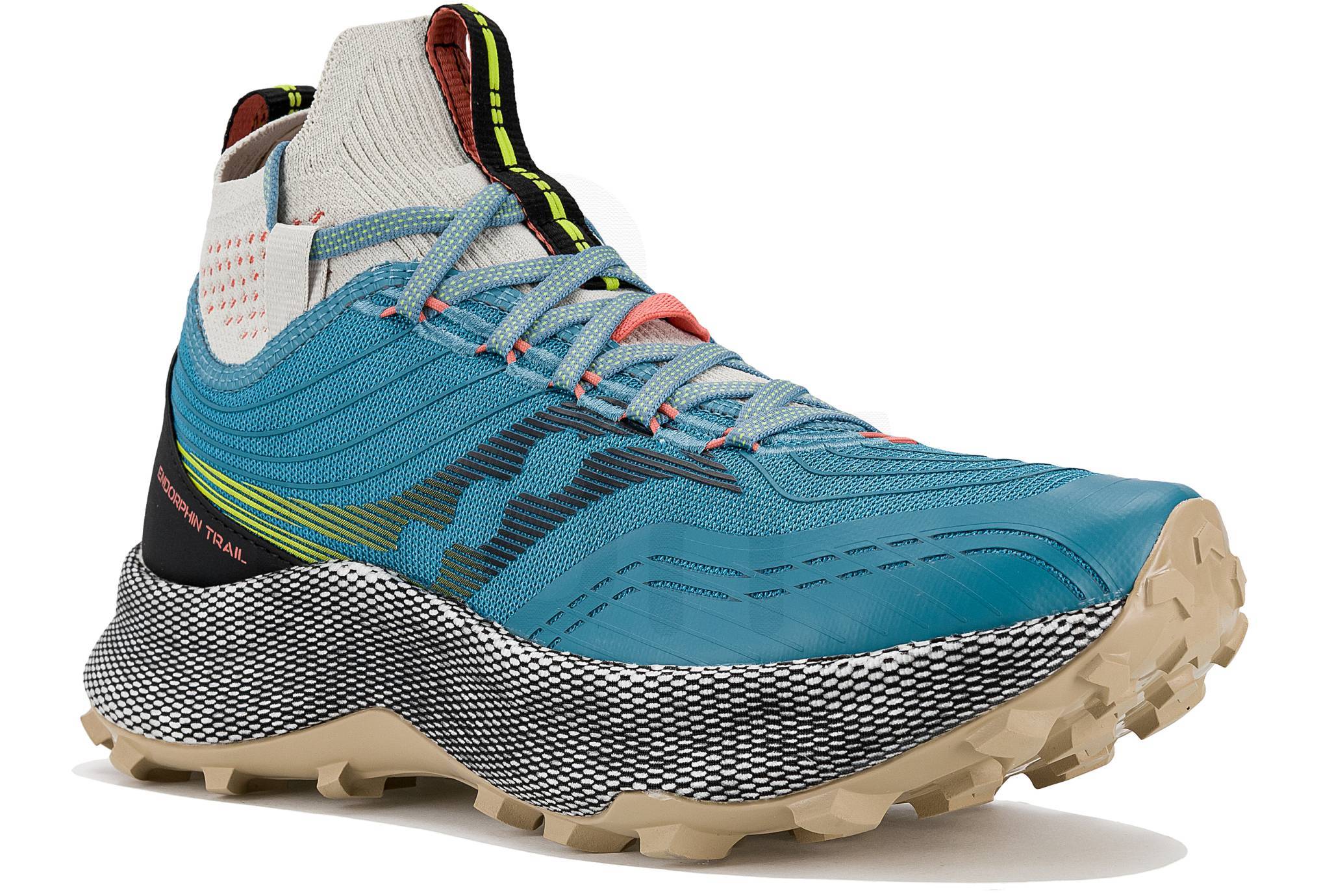 Chaussures De Trail Saucony Endorphin Trail Pour Femmes - Toile Noire, Largeur M - Neuf Avec Emballage
