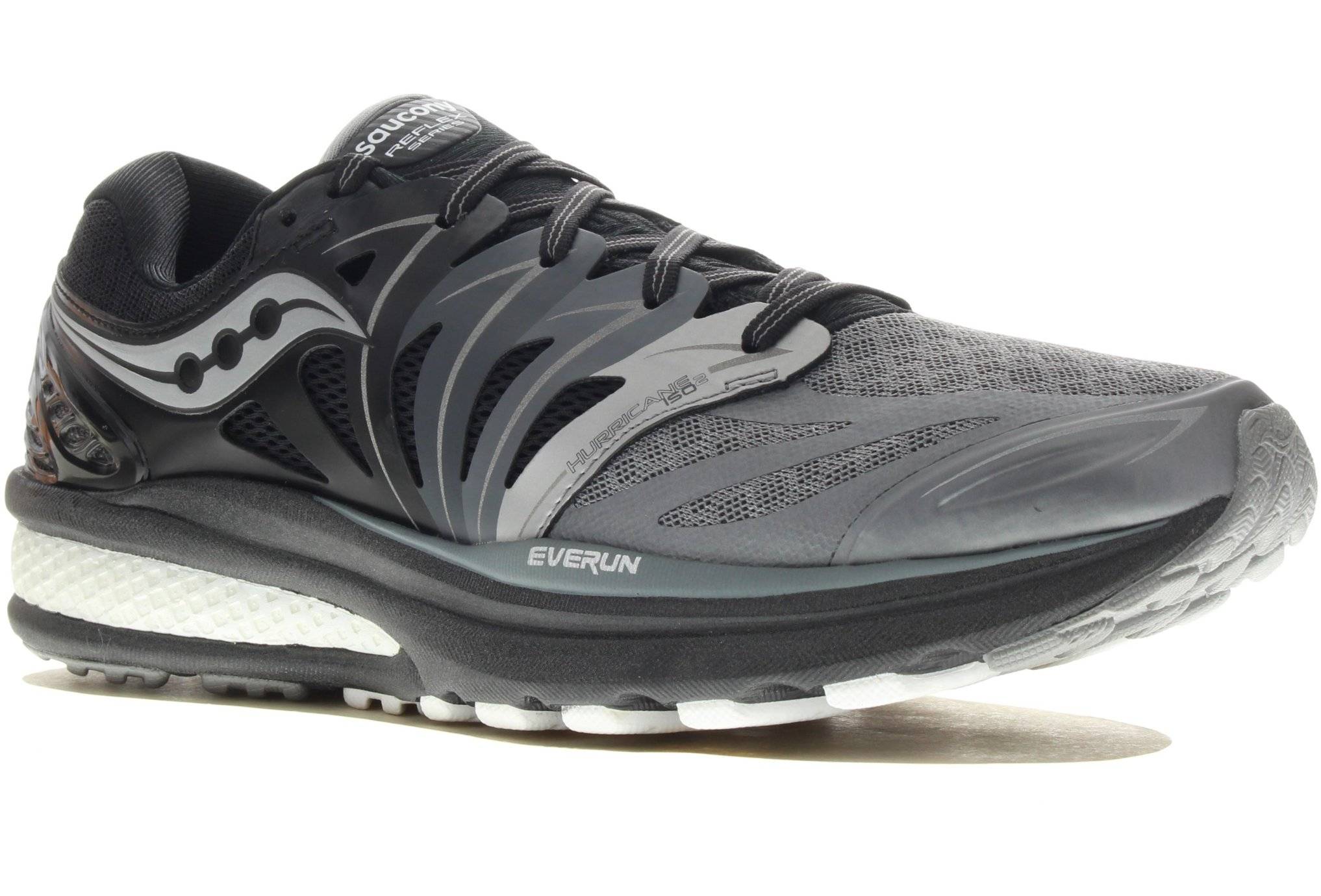 Saucony Hurricane ISO 2 Reflex M homme en destockage 20333 1 BLK GRY