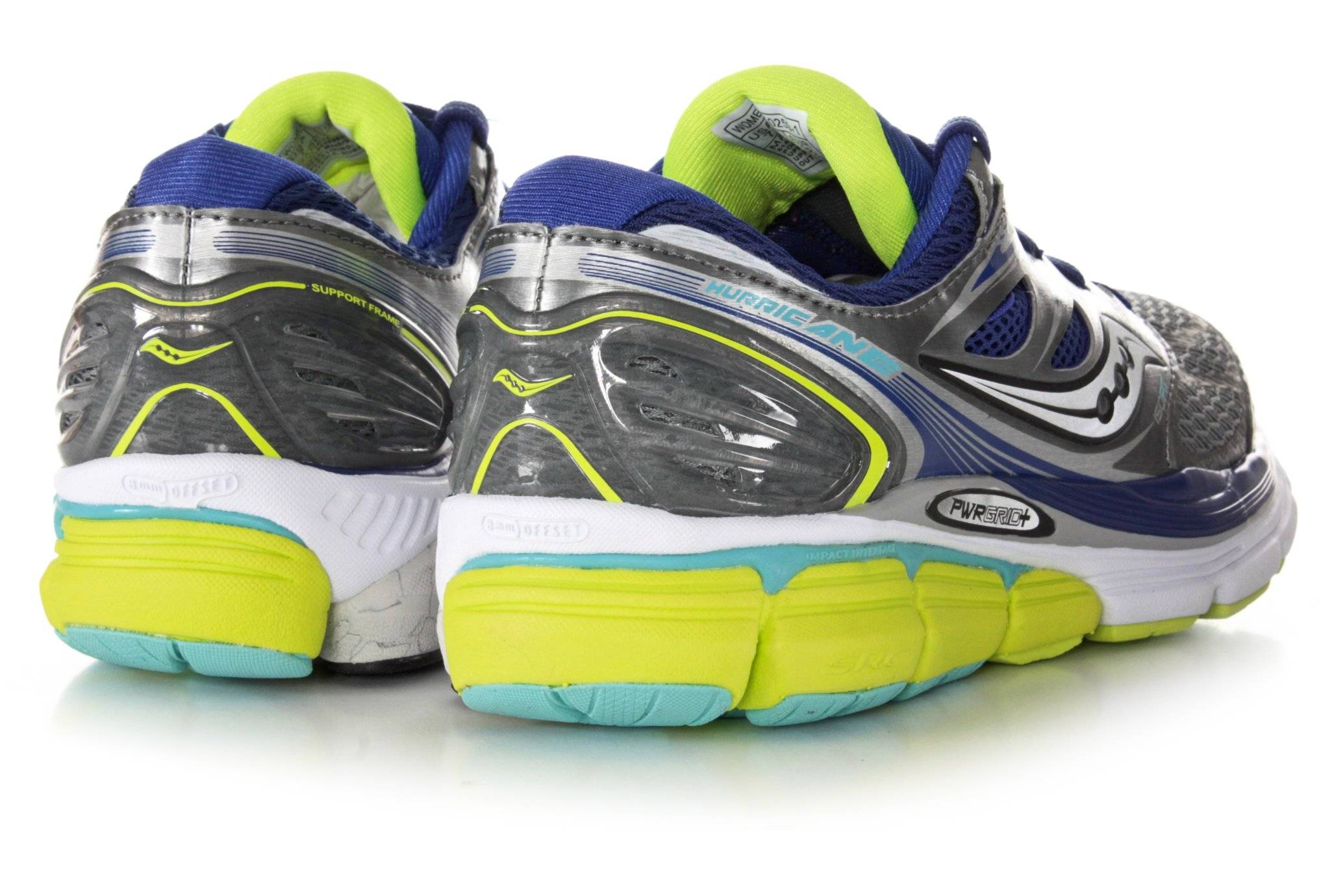 Saucony Hurricane ISO W femme pas cher 10259-1 GRY/TWI/CTN